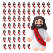 Mini Jesusfigurer Påsk Jesus Älskar Dig Jesus Leksaker små Jesusfigurer för Gömma och Söka Söndagsskola Religiösa Festfavoriter Present till Påskägg St