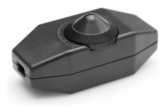1-60W LED Dimmer Dimbar (Rotationsdimmer) LED Dimbar, På/Av, 220-230V, CE In-Line Strömbrytare, Svart db black