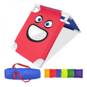 Portabelt Cornhole-set, Uppgraderad design för utomhusspel, Starka och tåliga campingspel med bärväska (för pojkar och flickor)