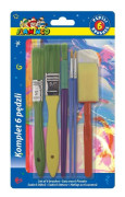 Set med 6 Flamingo mix borstar