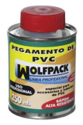 Wolfpack PVC-lim - Röd - 250 cm³ - Lim för styva PVC-rör och tillbehör