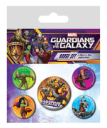 Guardians of the Galaxy Pyramid Pins Set med 5 Guardians of the Galaxy Pyramid Pins