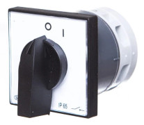 Elektromet Kamströmbrytare 0-1 1P 12A IP65 Arc E12-52 med platta (921252)
