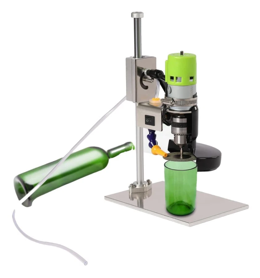 Elektrisk Glasflaskskärare, 150W Motor, Hög Maxhastighet, Fullständiga Tillbehör