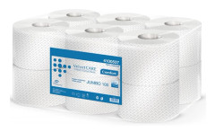 Velvet toalettpapper cellulosa VELVET Professional Jumbo, 2-lagers, 800 ark, 100 m, 12 st, vit