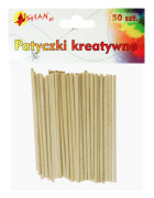 Kreativa pinnar runda naturliga 9cm 3mm 50 st Shan