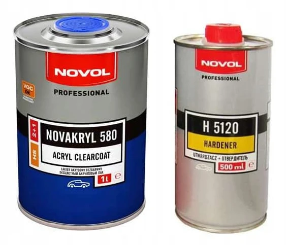 NOVAKRYL 580 - KLART AKRYLACK NOVOL 1,5L + Härdare