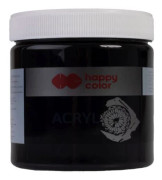 Akrylfärg 500ml Happy Color svart