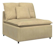 Modulär mittmodul för soffa med dynor - Elegant & komfortabel | Färg: Grågrön | Storlek: 100 cm