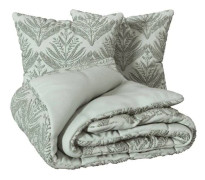 Sängkläder 3 delar "Wild" jacquard grön celadon 240x220cm - Atmosphera inredningsdesigner - Grön