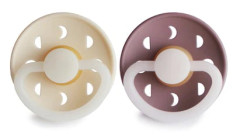 FRIGG Cream Nacksugare i silikon Moon Phase / Mauve 6-18 månader