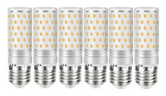 Effektiv LED-belysningslösning, icke-dimbar E27-sockel 12w 1200lm Varmvit Majslampa, 100w Halogenekvivalent för ditt hem och kontor