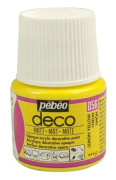 Akrylfärg - Pébéo - P.BO Déco - Citrongul - Matt - 45ml