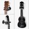 Gitarrväggfäste Set om 2 Gitarrkrokar med Skruvar för Akustisk Klassisk Gitarr Ukulele Väggfäste Gitarrställ Krokar (Svart)