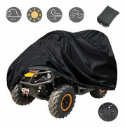 Kraftigt ATV-överdrag, Vattentätt 210D Polyester med Anti-UV-beläggning, Skydd för alla årstider, Väderbeständigt, Universell passform för Polaris Yamaha Suzuki