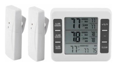 Kyl- och frystermometer Digitalt larm Hörbart larm med trådlös sensor Min/Max-display