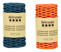 2 spolar azurblå/orange krafttråd Flerfärgad
