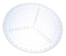 Transparent Clarity Rund Centrumfinnare, Utmärkta Träbearbetningsverktyg för Konst, Hantverk och Skolprojekt (Diameter)