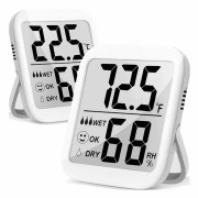 Smart Rumstermometer med Separat Probsensor, Inomhus Hygrometer för Noggrann Temperaturövervakning Stor Skärm & Brett Mätområde för
