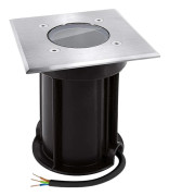 Infälld golvspotlight för GU10 230 V-IP67 för fyrkantig-Förinstallerad kabel