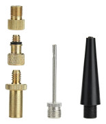 5-pack Ventiladapterset Dunlop Presta Schrader Ventiladapter Cykel Luftpump Uppblåsningsnål Munstycksset