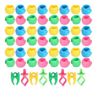 Heta erbjudanden till påsk! 56 st Bobbin Thread Buddies Silikonhållare Clips Klämmor Spolhållare Broderiverktyg