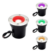 3W 12V P67 Vattentät Landskapsbelysning för Gångvägar, Uteplatser, Trappor, Utomhus Trädgårdsbelysning (RGB) varmt ljus