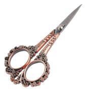Multifunktionell Manikyrsax, Vintage Europeisk Professionell Kvalitet Nagelkonstverktyg, Kompakt Design, Röd Koppar, Ergonomiskt Handtag För Resor Och
