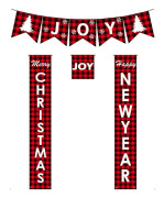 Julflagga Dörrgardin Banner Par Festival Dekorativ Dörr Par Oxford 600D, 30 x 180cm