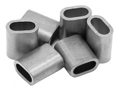 Oval Krymphylsa för Vajer, Aluminium Krymphylsa Stark Hållbar Lätt Korrosionsbeständig Kabelhylsa Vajerhylsor