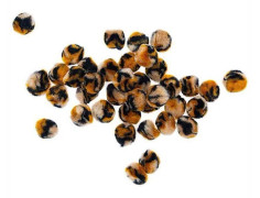 40 pompoms i akryl - Acid Leo Flerfärgad
