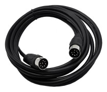 8 Pin Din Hane till Hane Högtalarkabel Adapter för Övervakning Fordon Datorer TV [db] black