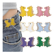 Byxmidjejusterare, 6 set Byxmidjejusterare för byxor dam, Clips Pins för Midjejustering Verktygsfri Justerbar Lösa Jeans Midjespänne för Dam