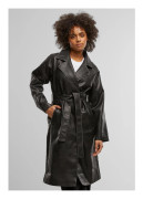 UC Ladies UC Vintage Leather Trenchcoat Black / 5XL Kappa