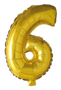 Folieballong 86 cm siffra 6