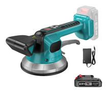 20V Trådlös Plattläggarvibrator, 200KG Adsorptionskapacitet, 10 Hastighetsinställningar för Vibration,Med 1 batteri