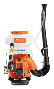 Jordbruksryggsäck med dimspruta, 14L tankvolym, 2.13kW effekt,Svart Orange Vit