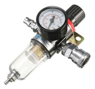 1/4'' Bsp Luftkompressor Filter Vattenavskiljare Fälla Verktygssats Med Regulator