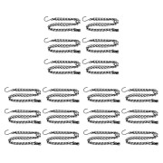 CASA 18-pack Hängkedja, ROBUST 50cm Ersättningskedja för Hängande Blomkorg - 3-punkts Trädgårdsplan