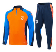 Black Friday – Mega Rabatter! 2425 Ny Spanien Portugal Brasilien Vuxen Långärmad Fotbollsträning Uniform Set Juve/Orange