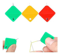 Nålträdare, Nålträdare för Symaskin, Nålträdare för Handsömnad, Trär Nålar Snabbt och Enkelt multicolor-3pcs