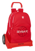 School Rucksack with Wheels Sevilla Fútbol Club Red 32 x 44 x 16 cm