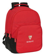 Skolryggsäck Sevilla Fútbol Club Svart Röd 32 x 42 x 15 cm