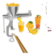 Manuell vetegräsjuicer, rostfri stålkonstruktion, hög juiceutvinningsgrad, lätt att rengöra.