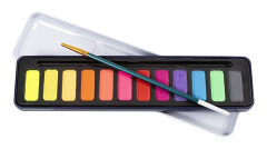 Colortime - Watercolour kit, pastel colours, 12colour/ 1 pack - ()