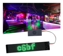 LED Matrix Panel Grön Programmerbar Flexibel Scrollande LED-skylt för Butik Bil Bar Hotell