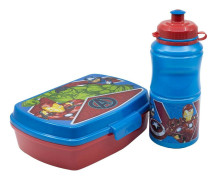 Skål med vattenflaska The Avengers CZ11275 380 ml 17 cm Plast