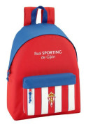 Skolryggsäck Real Sporting de Gijón Vit Röd