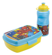 Spiderman drinkflaska + matlåda "Back to school"