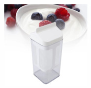 Yoghurt Sil Filter ABS Finmaskig Återanvändbar Ost Grekisk Yoghurt Maker Vassle Separator för Hushåll